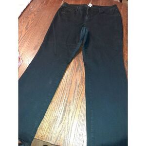 Sz 18 db Established 1962 Black Stretch Boot Cut Pant Back Pockets Casual Pants